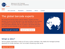Tablet Screenshot of gs1tz.org